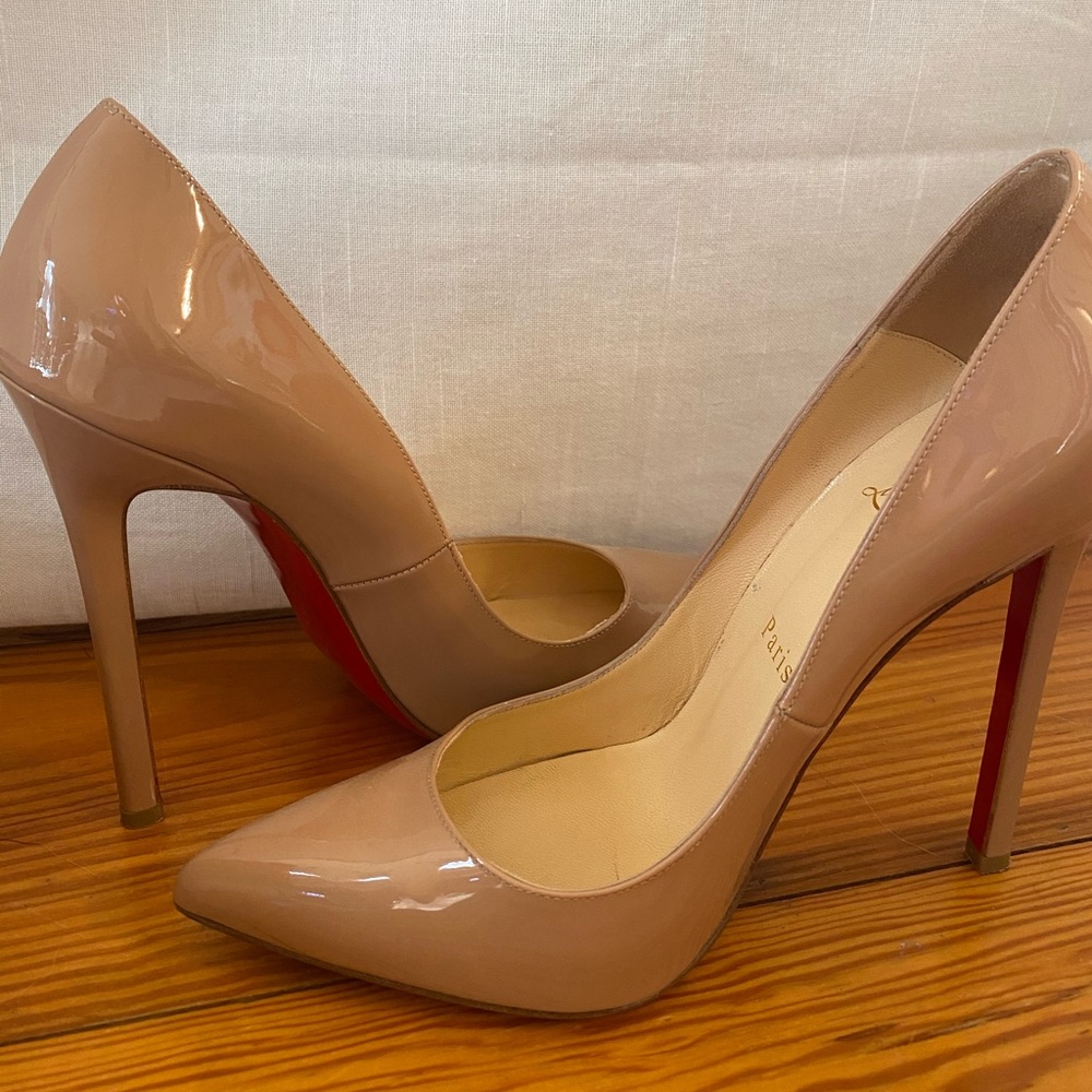 Christian Louboutin Pigalle 120 Patent Calf heels